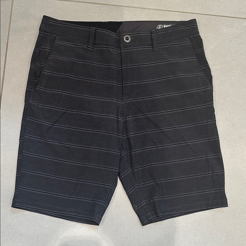 Men's Black Striped Shorts